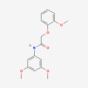 molecular formula C17H19NO5 B5879779 N-(3,5-dimethoxyphenyl)-2-(2-methoxyphenoxy)acetamide 