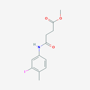 molecular formula C12H14INO3 B5879797 methyl 4-[(3-iodo-4-methylphenyl)amino]-4-oxobutanoate 