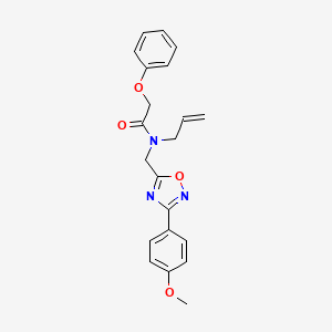 molecular formula C21H21N3O4 B5879799 N-allyl-N-{[3-(4-methoxyphenyl)-1,2,4-oxadiazol-5-yl]methyl}-2-phenoxyacetamide 