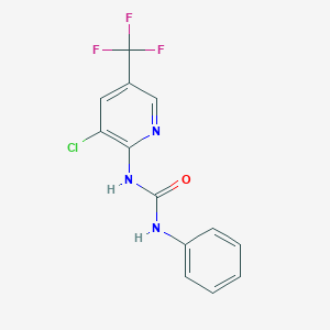 molecular formula C13H9ClF3N3O B5879807 N-[3-chloro-5-(trifluoromethyl)-2-pyridinyl]-N'-phenylurea 
