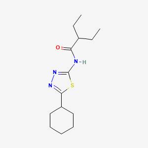 N-(5-cyclohexyl-1,3,4-thiadiazol-2-yl)-2-ethylbutanamide
