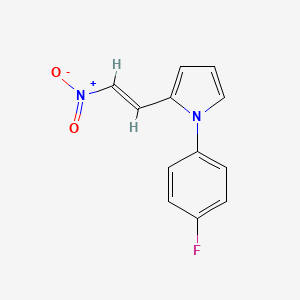 molecular formula C12H9FN2O2 B5879820 1-(4-fluorophenyl)-2-(2-nitrovinyl)-1H-pyrrole 