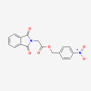 molecular formula C17H12N2O6 B5879841 4-nitrobenzyl (1,3-dioxo-1,3-dihydro-2H-isoindol-2-yl)acetate 
