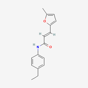 molecular formula C16H17NO2 B5879867 N-(4-ethylphenyl)-3-(5-methyl-2-furyl)acrylamide 