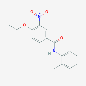 molecular formula C16H16N2O4 B5879870 4-ethoxy-N-(2-methylphenyl)-3-nitrobenzamide 