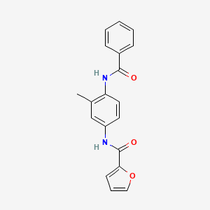 molecular formula C19H16N2O3 B5879886 N-[4-(benzoylamino)-3-methylphenyl]-2-furamide CAS No. 5746-26-9