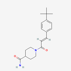 molecular formula C19H26N2O2 B5879903 1-[3-(4-tert-butylphenyl)acryloyl]-4-piperidinecarboxamide 