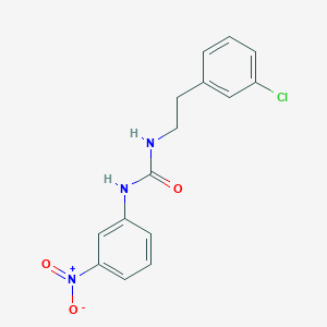 molecular formula C15H14ClN3O3 B5879905 N-[2-(3-chlorophenyl)ethyl]-N'-(3-nitrophenyl)urea 