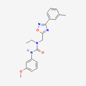 molecular formula C20H22N4O3 B5879910 N-ethyl-N'-(3-methoxyphenyl)-N-{[3-(3-methylphenyl)-1,2,4-oxadiazol-5-yl]methyl}urea 