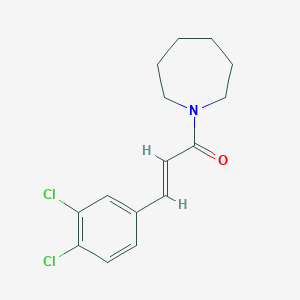 molecular formula C15H17Cl2NO B5879911 1-[3-(3,4-dichlorophenyl)acryloyl]azepane 