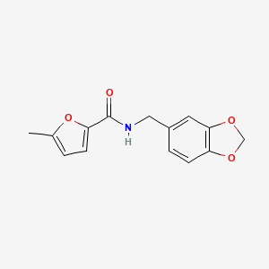 molecular formula C14H13NO4 B5879913 N-(1,3-benzodioxol-5-ylmethyl)-5-methyl-2-furamide 