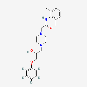 molecular formula C23H31N3O3 B587992 去甲氧基 ranolazine-d5 CAS No. 1794788-57-0