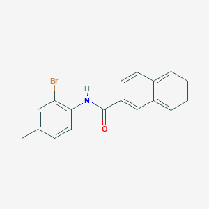 molecular formula C18H14BrNO B5879921 N-(2-bromo-4-methylphenyl)-2-naphthamide 