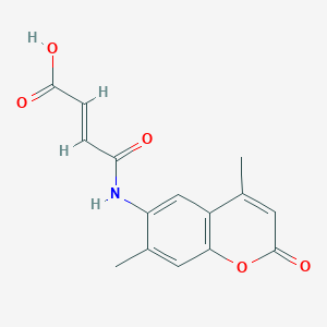 molecular formula C15H13NO5 B5879930 4-[(4,7-dimethyl-2-oxo-2H-chromen-6-yl)amino]-4-oxo-2-butenoic acid 