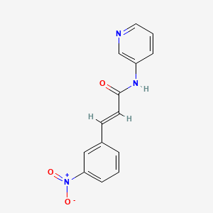 molecular formula C14H11N3O3 B5879970 3-(3-nitrophenyl)-N-3-pyridinylacrylamide CAS No. 25844-43-3