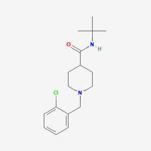 molecular formula C17H25ClN2O B5879971 N-(tert-butyl)-1-(2-chlorobenzyl)-4-piperidinecarboxamide 