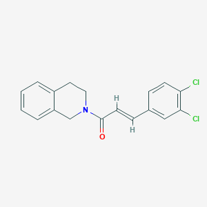 molecular formula C18H15Cl2NO B5879997 2-[3-(3,4-dichlorophenyl)acryloyl]-1,2,3,4-tetrahydroisoquinoline 