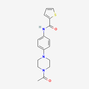molecular formula C17H19N3O2S B5880004 N-[4-(4-acetyl-1-piperazinyl)phenyl]-2-thiophenecarboxamide 