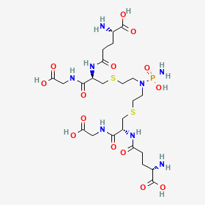 molecular formula C24H43N8O14PS2 B588001 二谷胱甘肽芥子气磷酰胺 CAS No. 145784-68-5