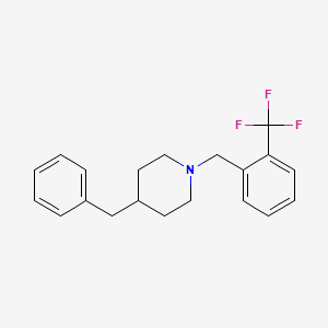 molecular formula C20H22F3N B5880046 4-benzyl-1-[2-(trifluoromethyl)benzyl]piperidine 