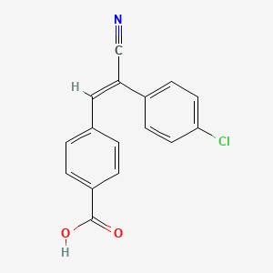molecular formula C16H10ClNO2 B5880105 4-[2-(4-chlorophenyl)-2-cyanovinyl]benzoic acid 
