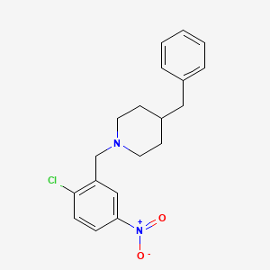 4-benzyl-1-(2-chloro-5-nitrobenzyl)piperidine