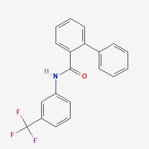 molecular formula C20H14F3NO B5880133 N-[3-(trifluoromethyl)phenyl]-2-biphenylcarboxamide 