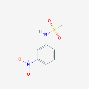 molecular formula C9H12N2O4S B5880150 N-(4-methyl-3-nitrophenyl)ethanesulfonamide 