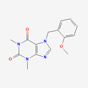 molecular formula C15H16N4O3 B5880189 7-(2-methoxybenzyl)-1,3-dimethyl-3,7-dihydro-1H-purine-2,6-dione 