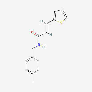 molecular formula C15H15NOS B5880201 N-(4-methylbenzyl)-3-(2-thienyl)acrylamide 