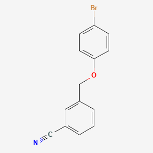 molecular formula C14H10BrNO B5880269 3-[(4-bromophenoxy)methyl]benzonitrile 