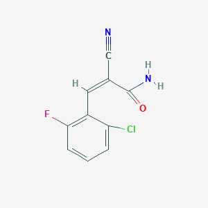 molecular formula C10H6ClFN2O B5880282 3-(2-chloro-6-fluorophenyl)-2-cyanoacrylamide 