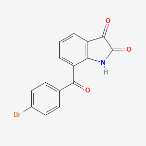 molecular formula C15H8BrNO3 B588029 7-(4-溴苯甲酰)-1H-吲哚-2,3-二酮 CAS No. 241825-88-7