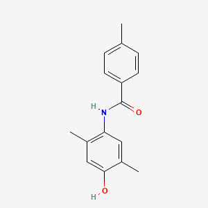 molecular formula C16H17NO2 B5880290 N-(4-hydroxy-2,5-dimethylphenyl)-4-methylbenzamide 