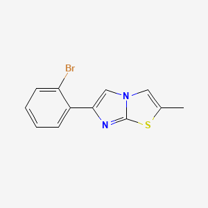 molecular formula C12H9BrN2S B5880294 6-(2-bromophenyl)-2-methylimidazo[2,1-b][1,3]thiazole 