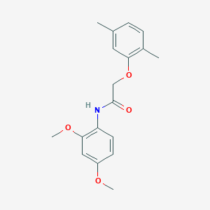 molecular formula C18H21NO4 B5880299 N-(2,4-dimethoxyphenyl)-2-(2,5-dimethylphenoxy)acetamide CAS No. 315712-97-1