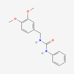 molecular formula C16H18N2O3 B5880329 N-(3,4-dimethoxybenzyl)-N'-phenylurea 
