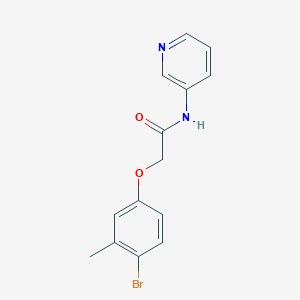 2-(4-bromo-3-methylphenoxy)-N-3-pyridinylacetamide