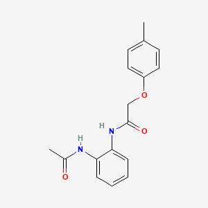 molecular formula C17H18N2O3 B5880357 N-[2-(acetylamino)phenyl]-2-(4-methylphenoxy)acetamide 