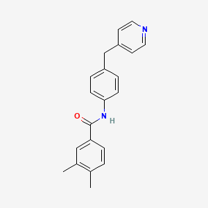 molecular formula C21H20N2O B5880360 3,4-dimethyl-N-[4-(4-pyridinylmethyl)phenyl]benzamide 