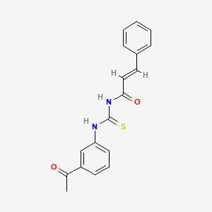 N-{[(3-acetylphenyl)amino]carbonothioyl}-3-phenylacrylamide