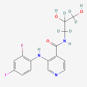 molecular formula C15H15FIN3O3 B588038 rac-AS-703026-d5 CAS No. 1794960-29-4