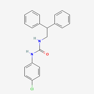 molecular formula C21H19ClN2O B5880385 N-(4-chlorophenyl)-N'-(2,2-diphenylethyl)urea 