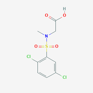 molecular formula C9H9Cl2NO4S B5880418 N-[(2,5-dichlorophenyl)sulfonyl]-N-methylglycine 