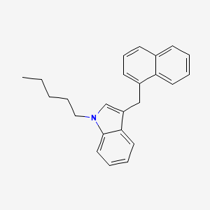 molecular formula C24H25N B588045 3-(Naphthalen-1-ylmethyl)-1-pentylindole CAS No. 619294-35-8