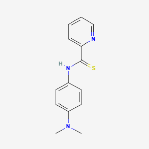 molecular formula C14H15N3S B5880473 N-[4-(dimethylamino)phenyl]-2-pyridinecarbothioamide 