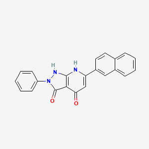 6-(2-naphthyl)-2-phenyl-1H-pyrazolo[3,4-b]pyridine-3,4(2H,7H)-dione