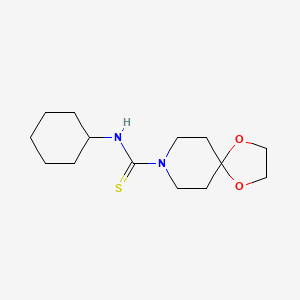 molecular formula C14H24N2O2S B5880548 N-cyclohexyl-1,4-dioxa-8-azaspiro[4.5]decane-8-carbothioamide 