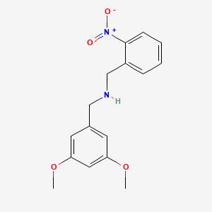 molecular formula C16H18N2O4 B5880562 (3,5-dimethoxybenzyl)(2-nitrobenzyl)amine CAS No. 355382-23-9
