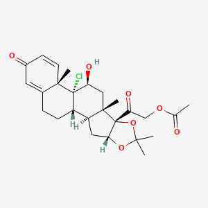 molecular formula C26H33ClO7 B588059 9-氯倍他米松丙酸酯 21-乙酸酯 CAS No. 10392-75-3